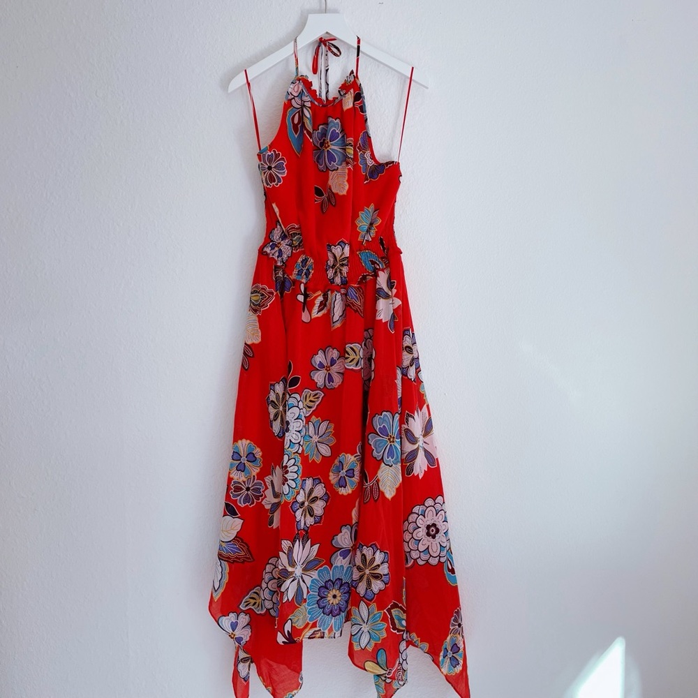 Josie Natori Floral Dress M